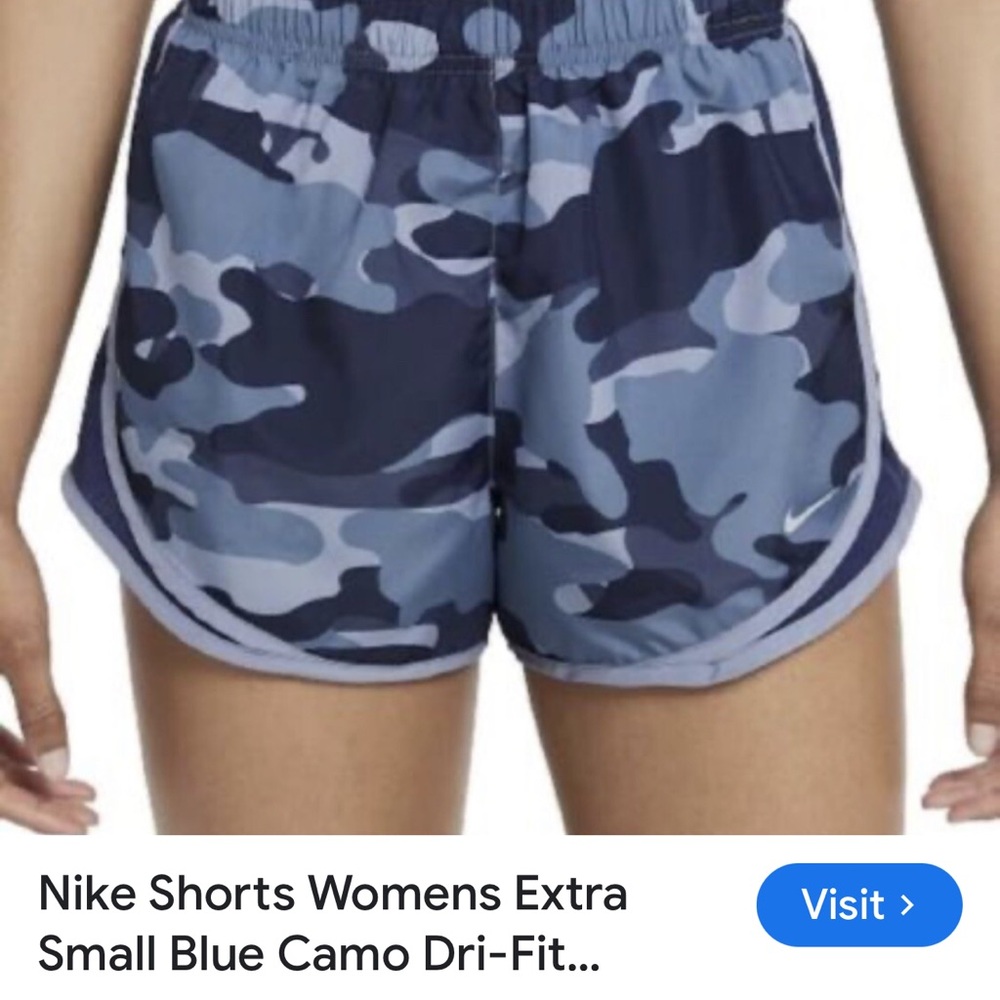 Nike Women's Athletic Blue Camo Shorts